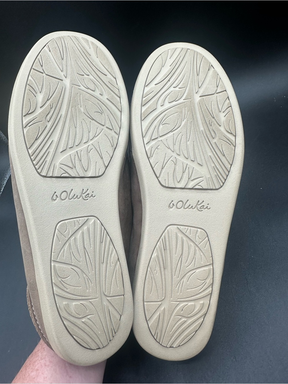 NWT Olukai NOHEA NUBUCK Women's Casual Slip On Basalt/Tapa Sz 8 - Picture 5 of 7
